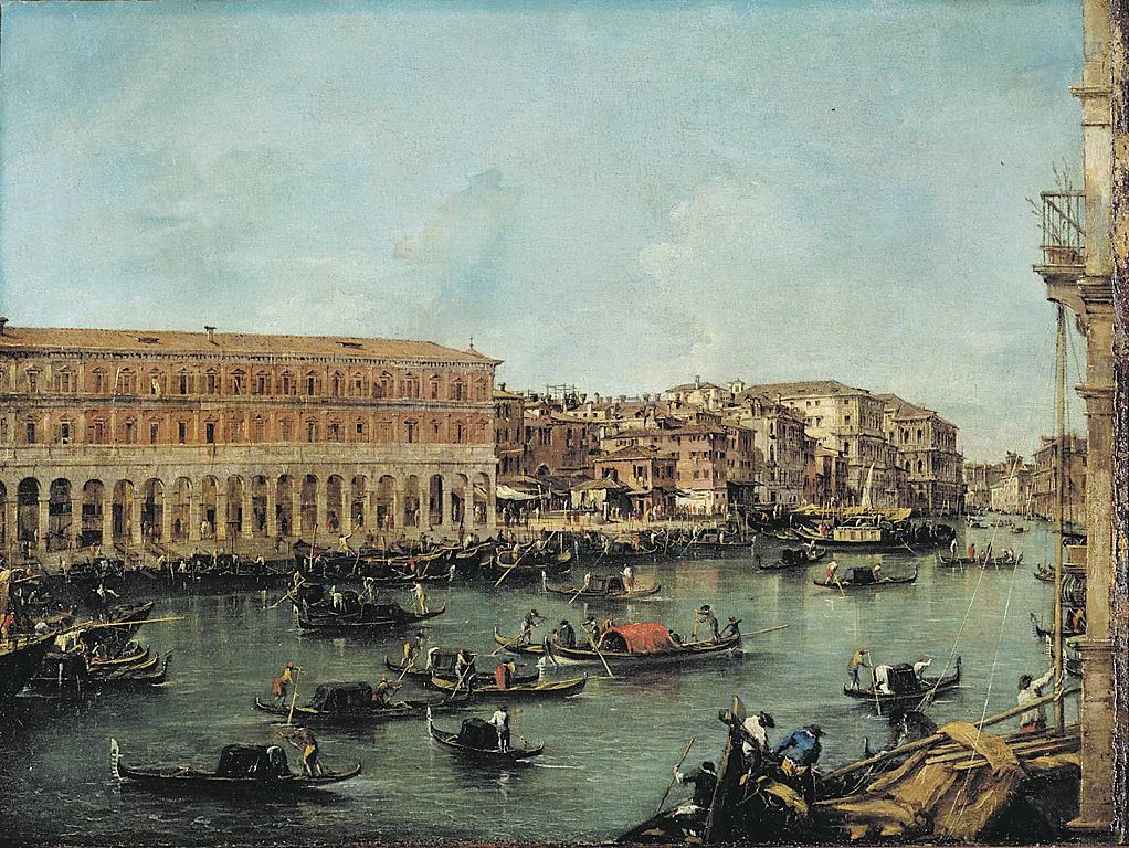 Veduta del Canal Grande con le Fabbriche Nuove di Rialto - Pinacoteca Brera, Milano
